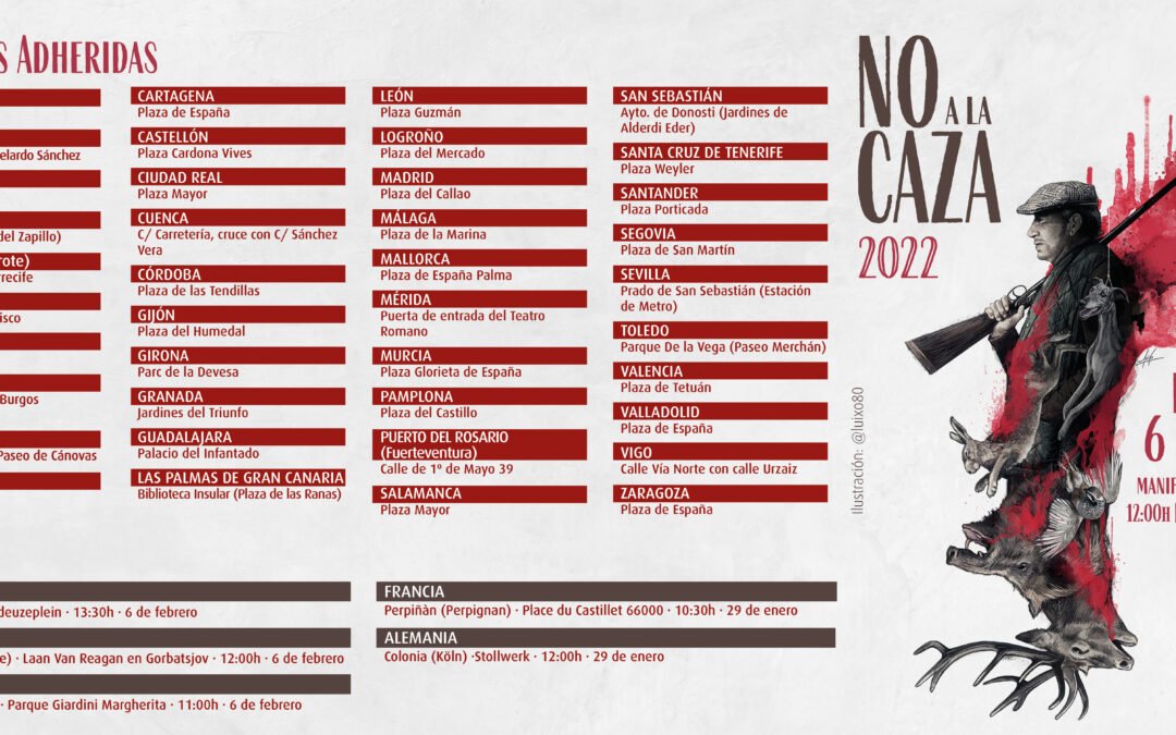 MANIFIESTO Manifestación 2022 #NoALaCaza6F