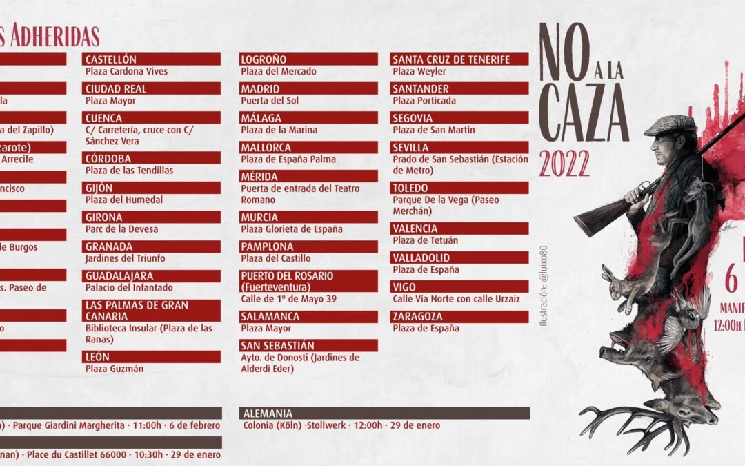 MANIFIESTO Manifestación 2022 #NoALaCaza6F